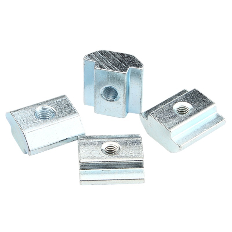 Aluminum profile accessories elastic nut spring steel ball nut block