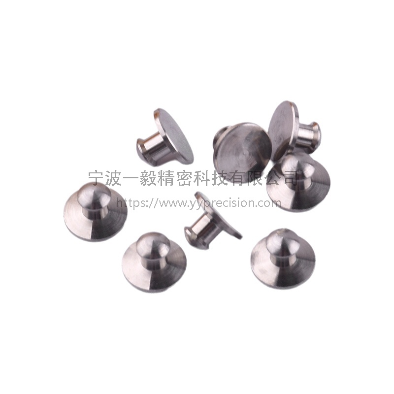 Metal button buckle, stainless steel four-button buckle, double-sided CD pattern concealed buckle