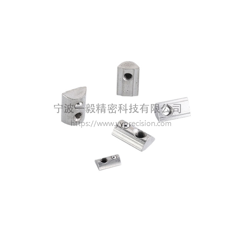 Aluminum profile accessories elastic nut spring steel ball nut block