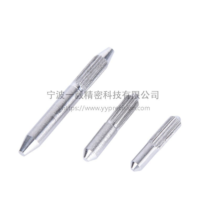 Cylindrical pin positioning pin, thread rolling shaft, knurled pin, fixed pin, lathe processing 304 stainless steel knurled pin