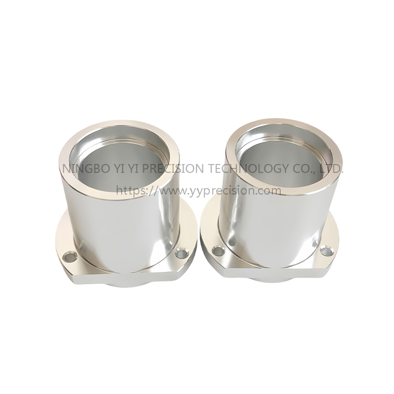 CNC precision machining of stainless steel hardware parts/double bearing seat