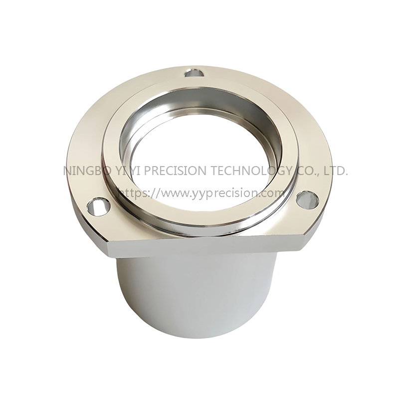 CNC precision machining of stainless steel hardware parts/double bearing seat