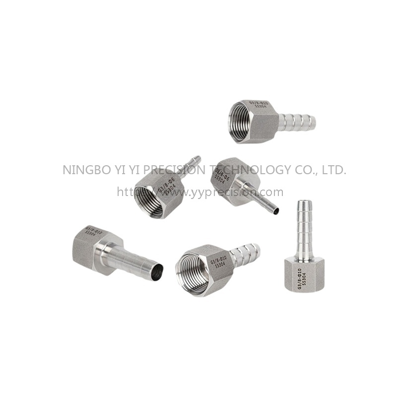 304 stainless steel hexagonal rod pagoda external thread joint
