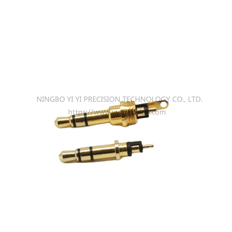 Brass finishing parts, center machining, CNC lathe processing, conductive copper needle processing