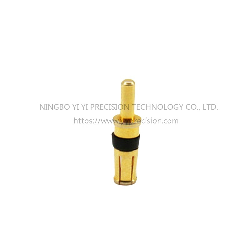 Brass finishing parts, center machining, CNC lathe processing, conductive copper needle processing