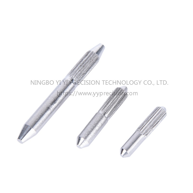 Cylindrical pin positioning pin, thread rolling shaft, knurled pin, fixed pin, lathe processing 304 stainless steel knurled pin