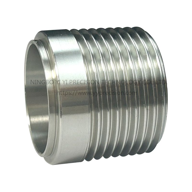 Black single-head connector lighting/turning iron pipe connector connecting pipe plug fixing